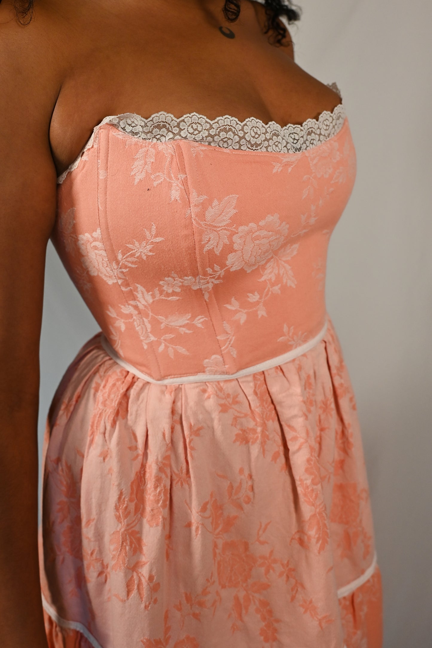 Rosaline - Robe bustier en toile de coton